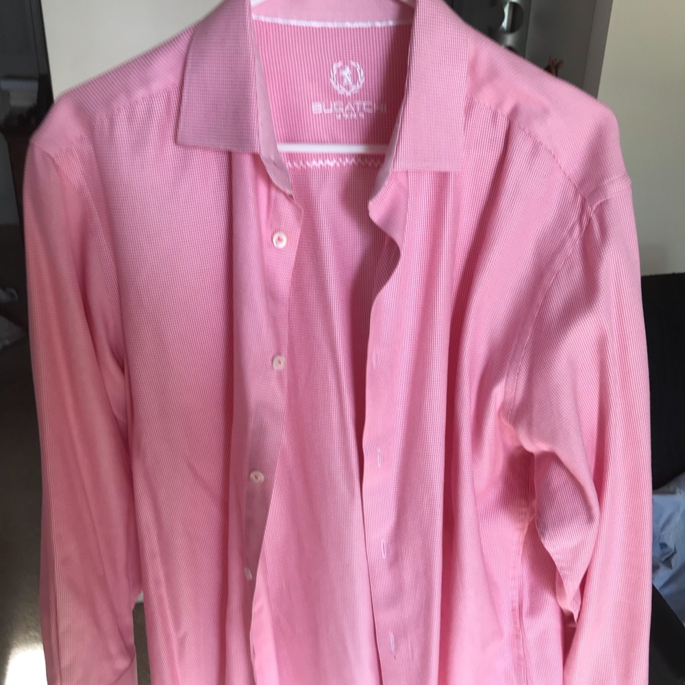 NWOT Bugatchi never worn beautiful pink shirt